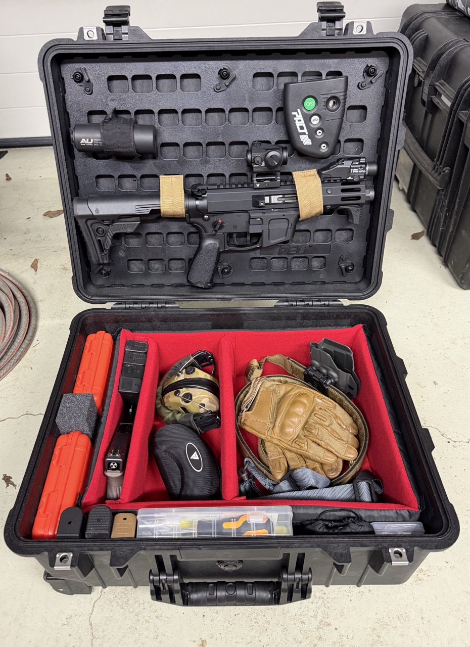 Peli Case 1560 as a case for shooting equipment